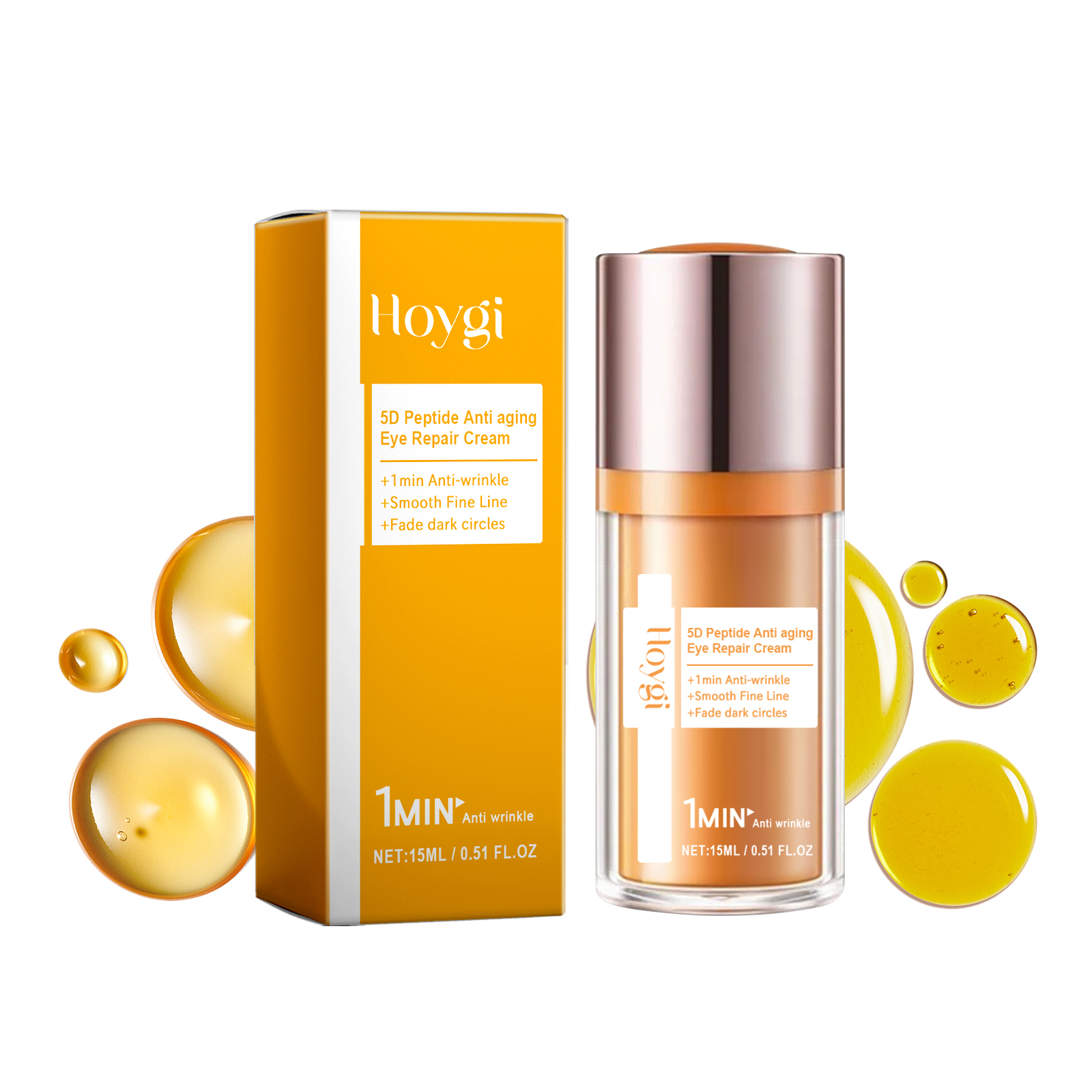 Hoygi 5D Peptide Anti-Wrinkle Eye Repair Cream Lightens fine lines and crow's feet, tightens and smoothes skin, and moisturizes the eye cream-CLEJOY