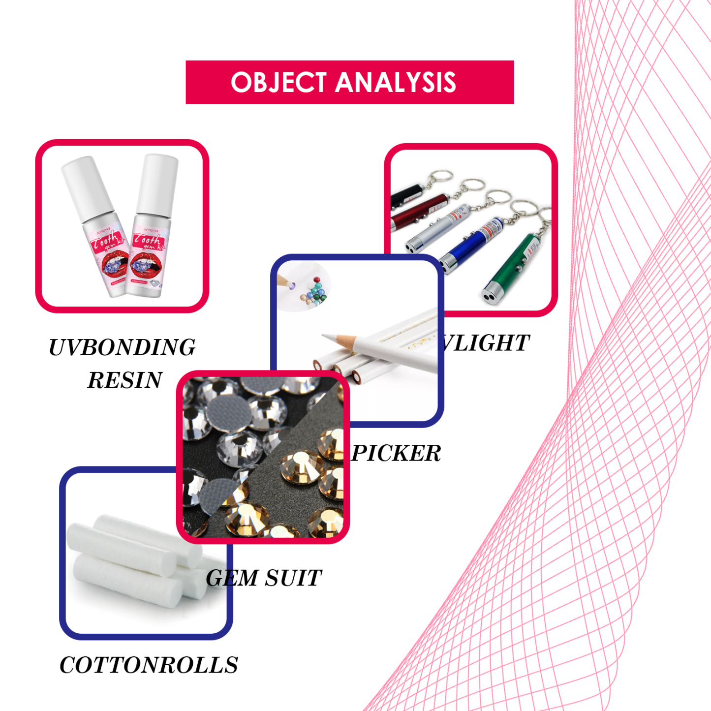 Jaysuing Tooth Gem Kit: Professional shine and bond fix for a radiant tooth finish.