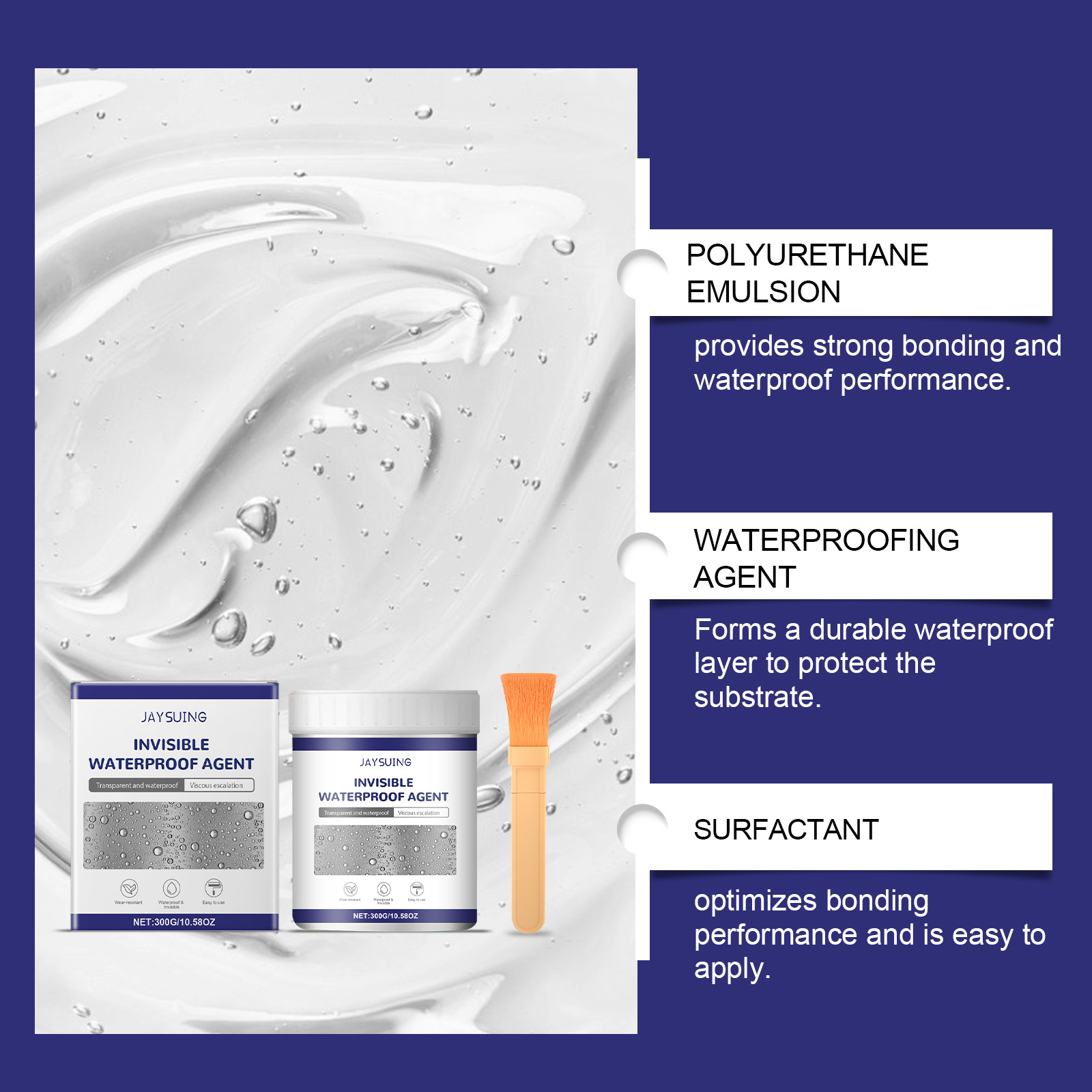 🧹Transparent waterproof adhesive set