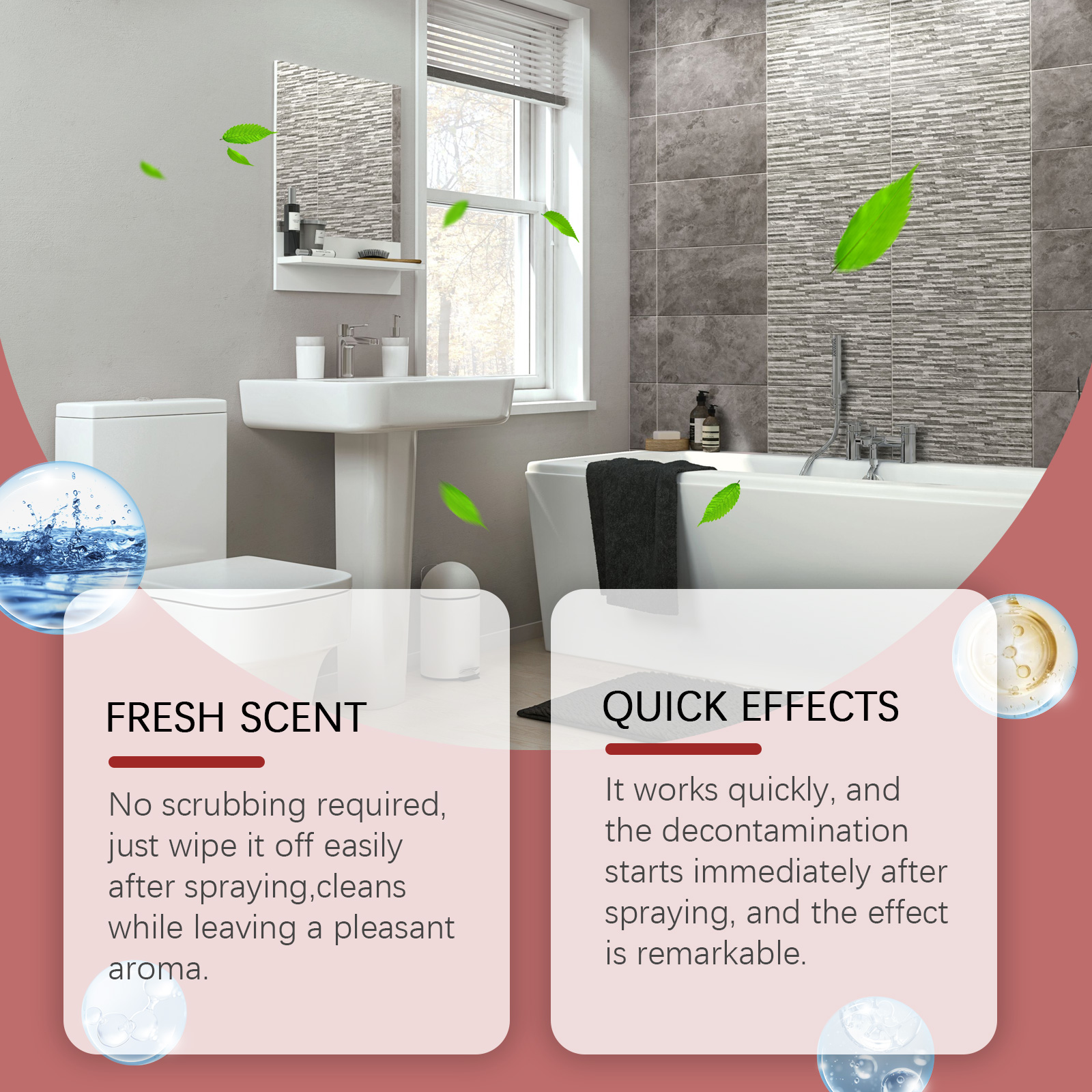 Jaysuing decontamination cleaning spray household wall tile seam wall kitchen and bathroom mildew stain cleaner-CLEJOY