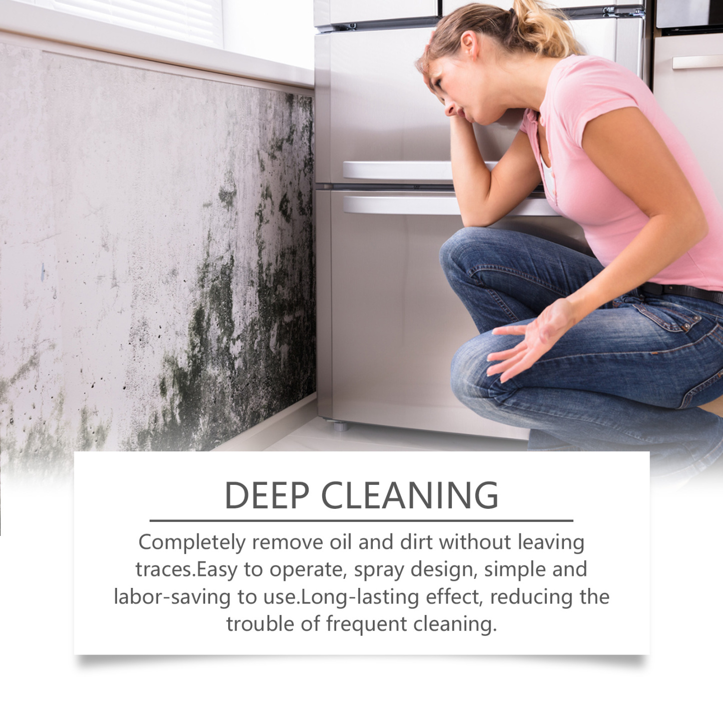 Jaysuing decontamination cleaning spray household wall tile seam wall kitchen and bathroom mildew stain cleaner-CLEJOY