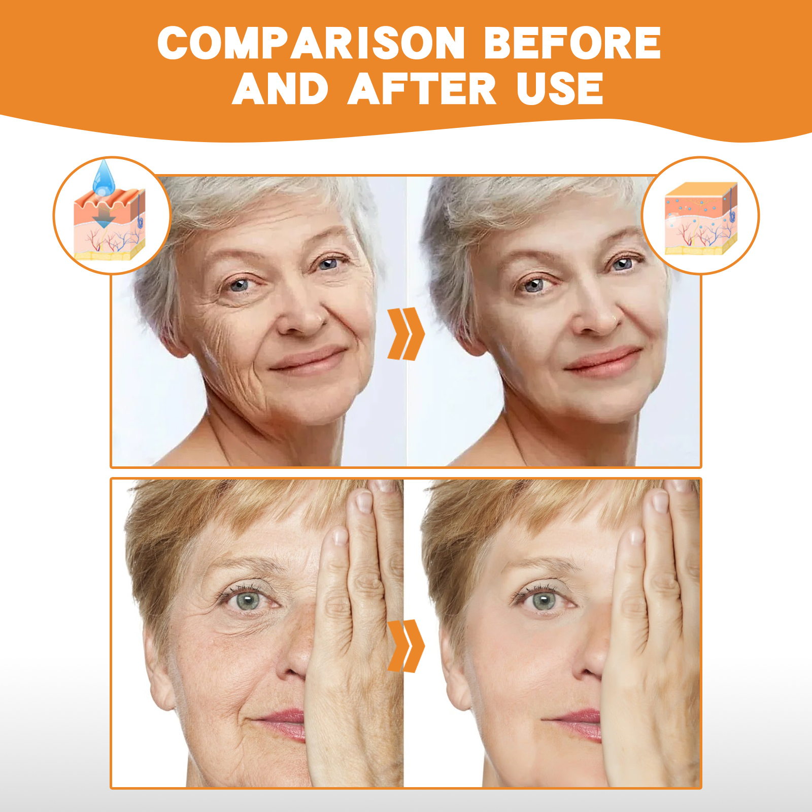 Jaysuing Conus Peptide Deer Bone Collagen Essence Set: Reduces fine lines, prevents aging, moisturizes and firms facial skin-CLEJOY