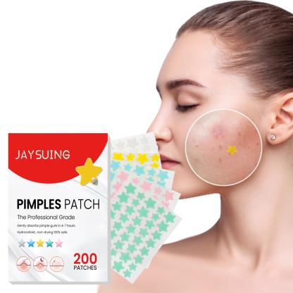 Jaysuing Star Color Acne Patches Repair acne scars, reduce acne spots, blemishes, and cover blackheads-CLEJOY