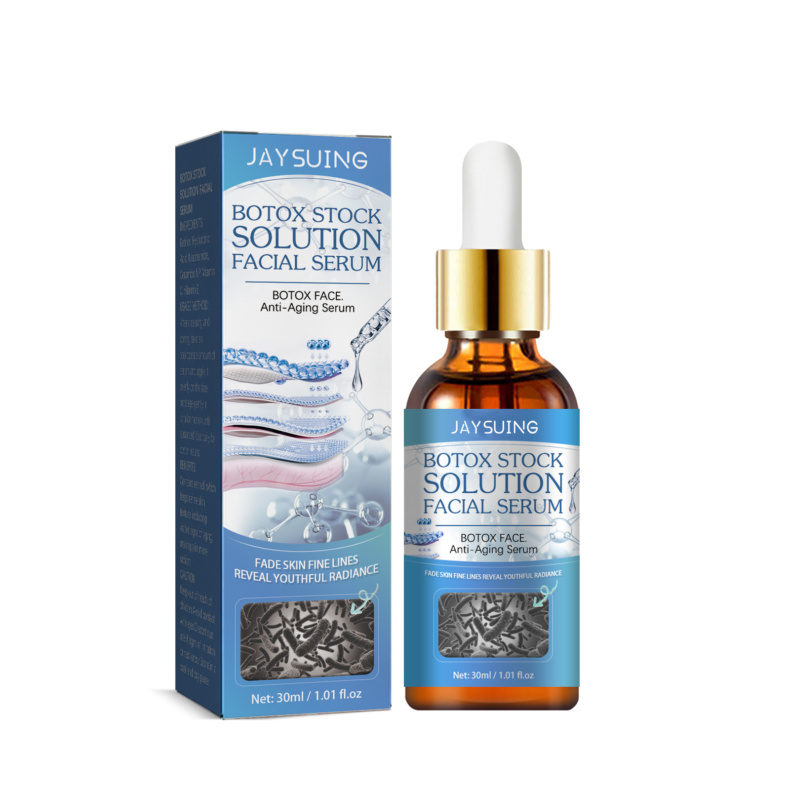 Jaysuing Anti-Aging Facial Serum Firming and Line-Reducing Moisturizing Anti-Aging Serum