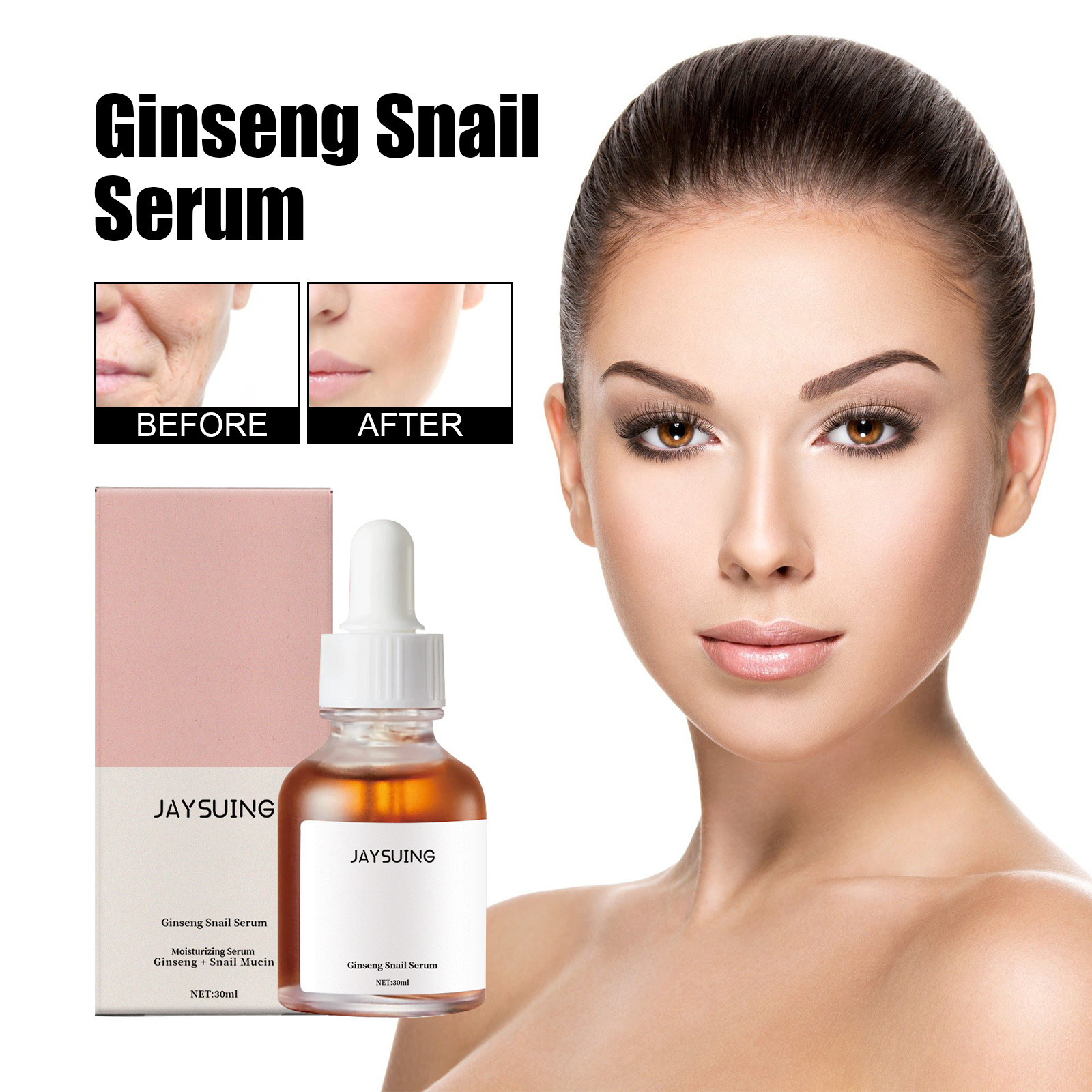 Jaysuing Ginseng Snail Essence Brightens and Nourishes Skin for a Brighter, More Hydrating Essence