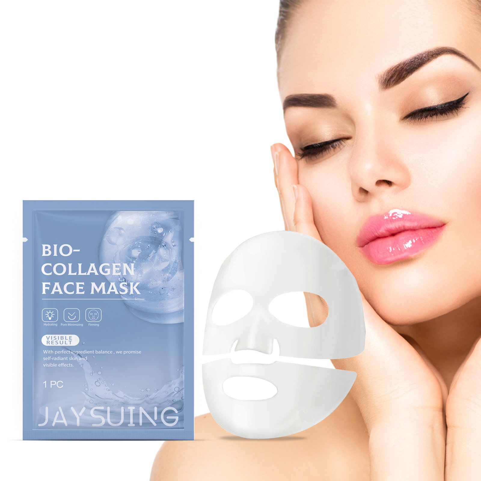 Jaysuing Collagen Hydrating Mask reduces fine lines, hydrates, firms, and improves skin