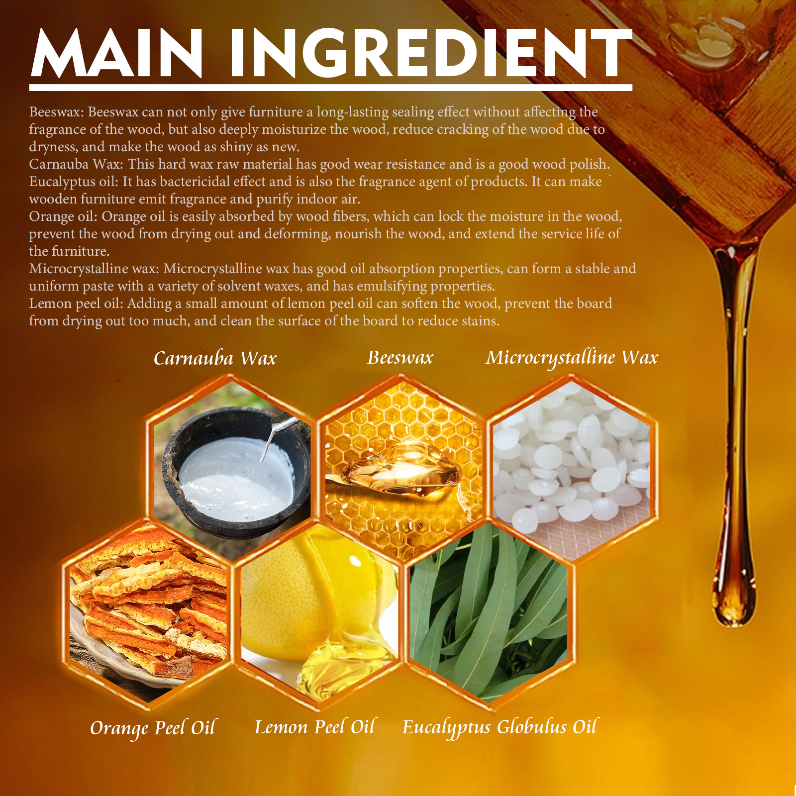 Jaysuing Furniture Restoration Beeswax Furniture Beautification Polishing Maintenance Cleaning Beeswax-CLEJOY