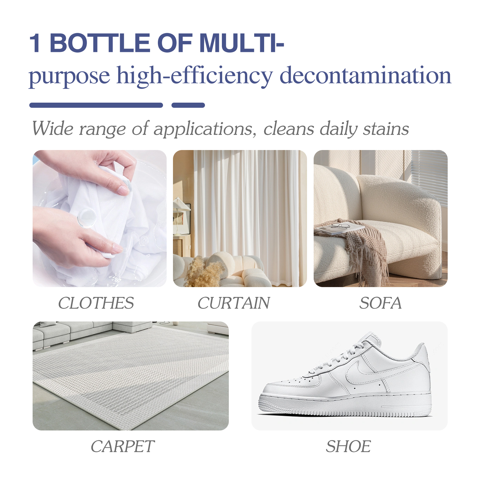 Jaysuing Active Enzyme Laundry Stain Remover Clothes Blood Stains Cleaner Multi-Purpose Cleaner