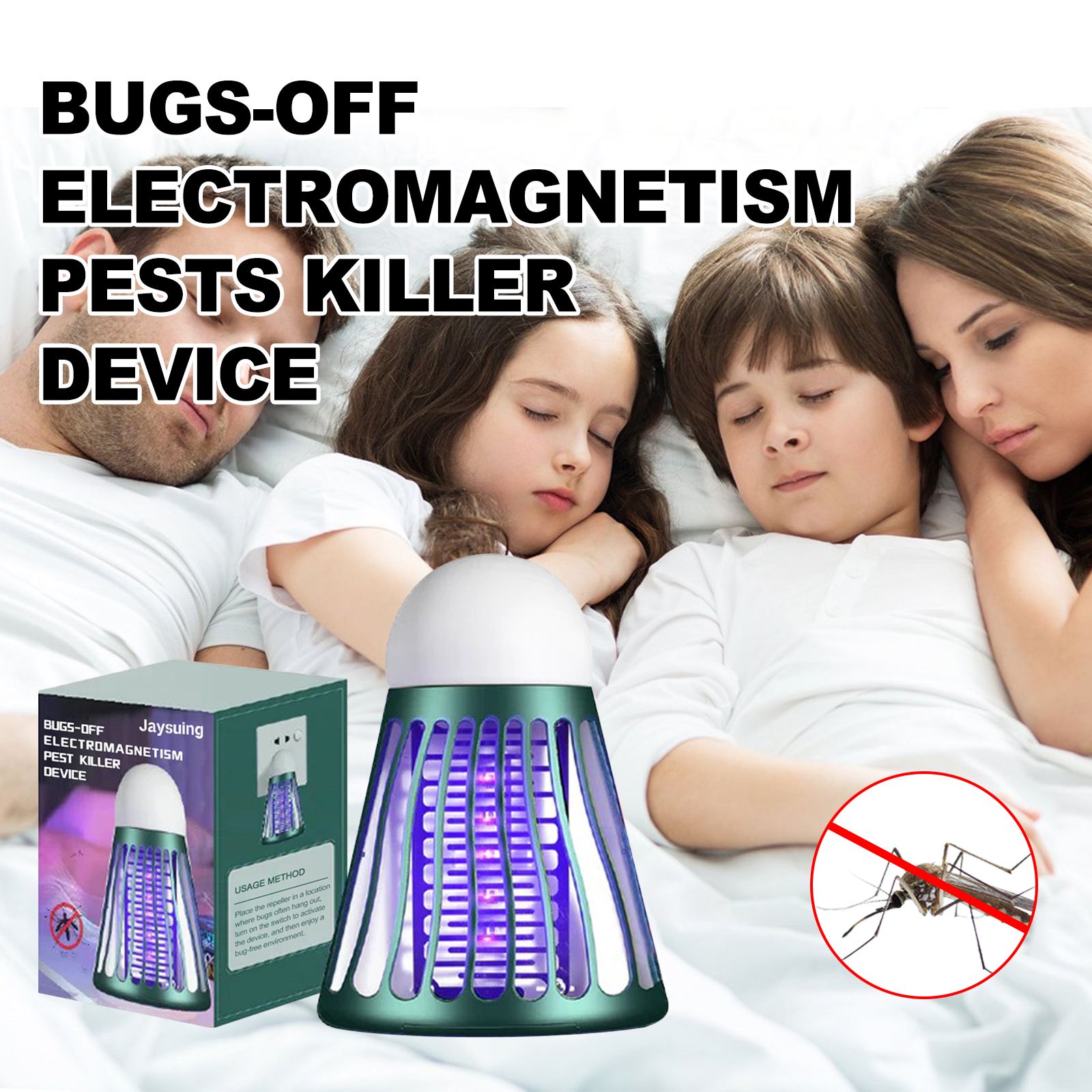 Jaysuing Badminton Insect Repellent Badminton Mosquito Killer Electric Shock Household Mosquito Trap