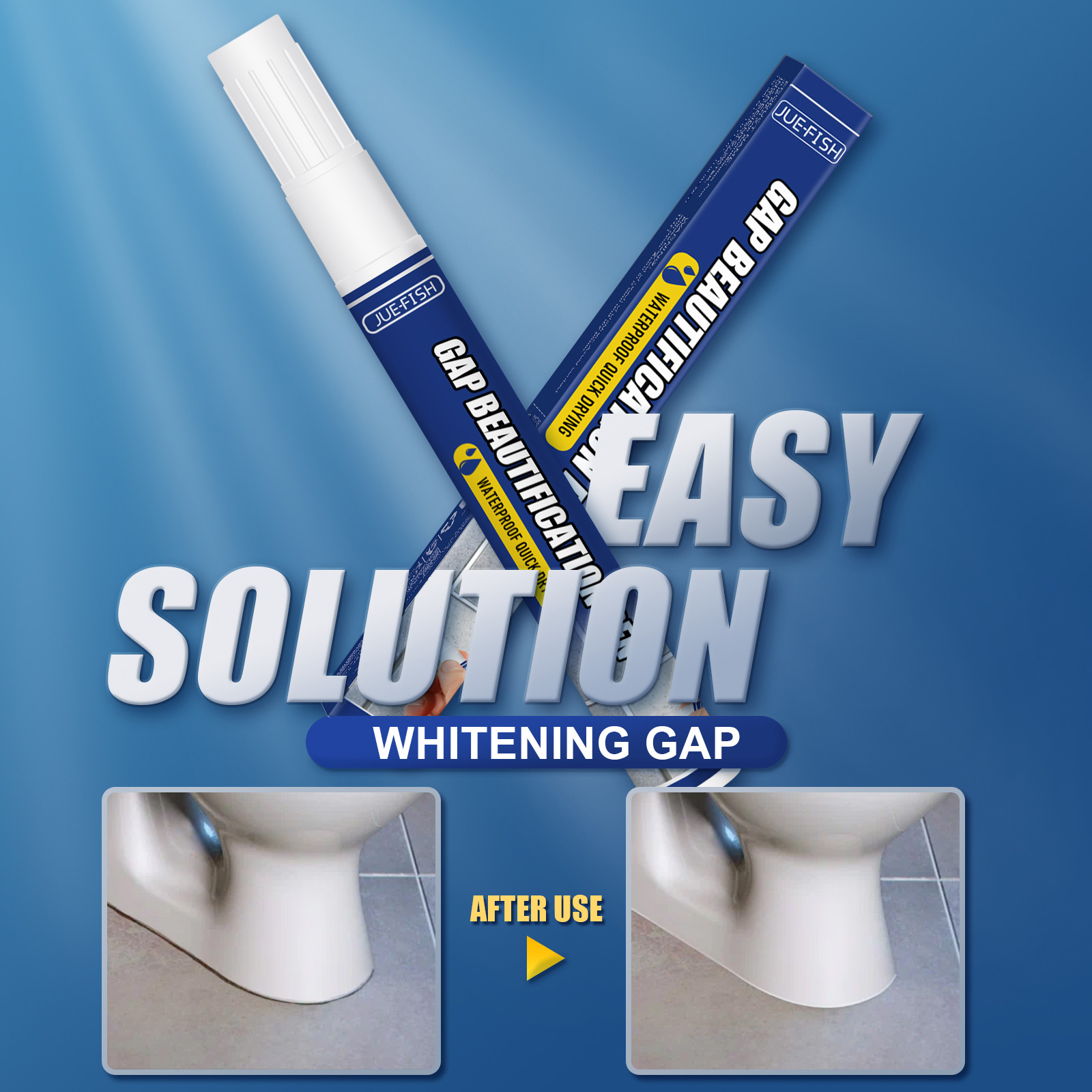 Jue-Fish grout pen for living room, bedroom, bathroom, floor, sink, tile gap beautification, waterproof decontamination pen-CLEJOY