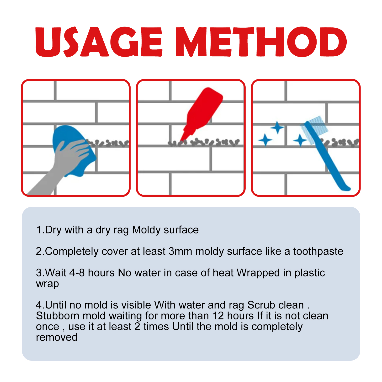Jakehoe mildew removal gel multifunctional mildew remover wall tile gap refrigerator washing machine rubber ring cleaner-CLEJOY