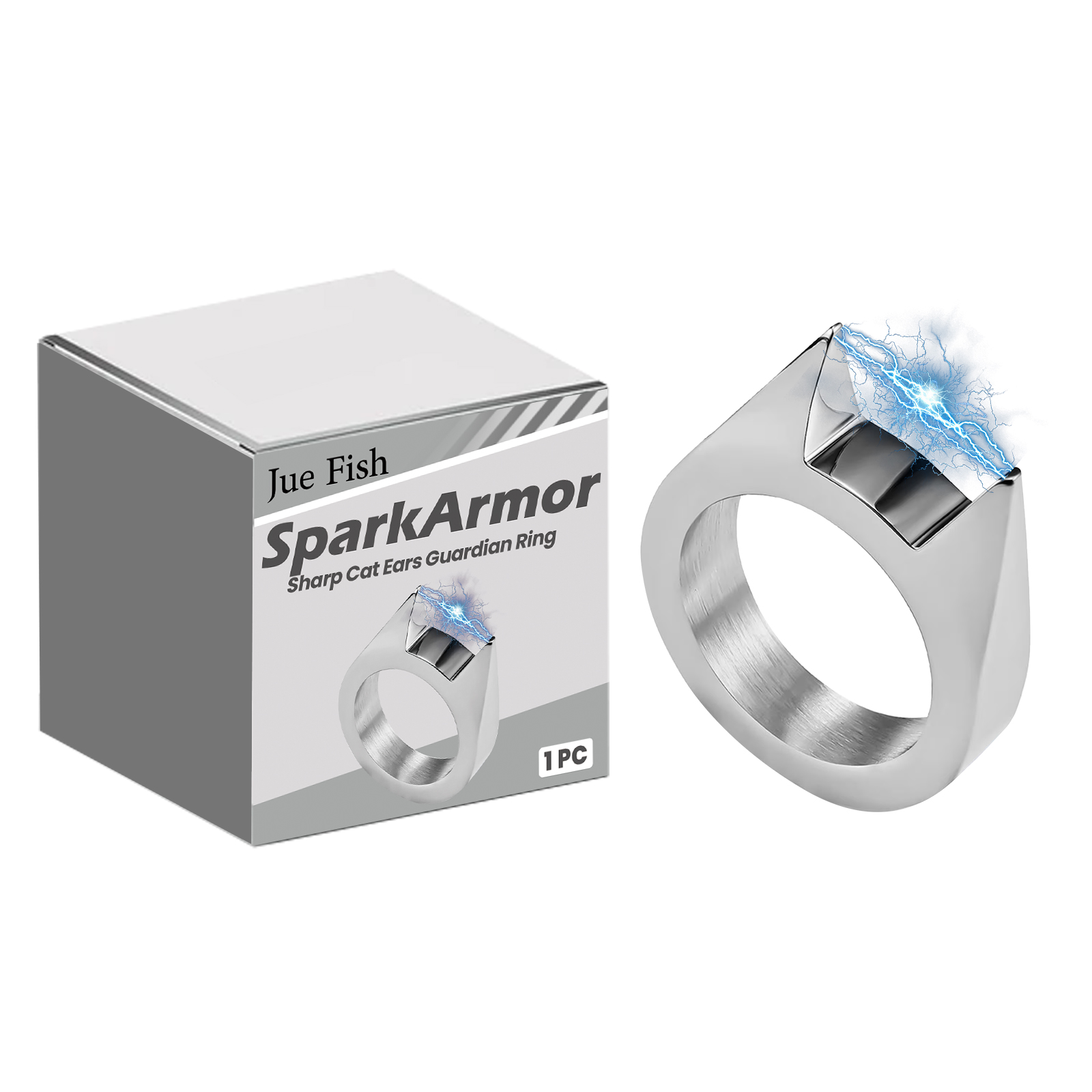 Jue-Fish Rings: Simple and versatile couple rings for men and women, perfect for trendy outfits