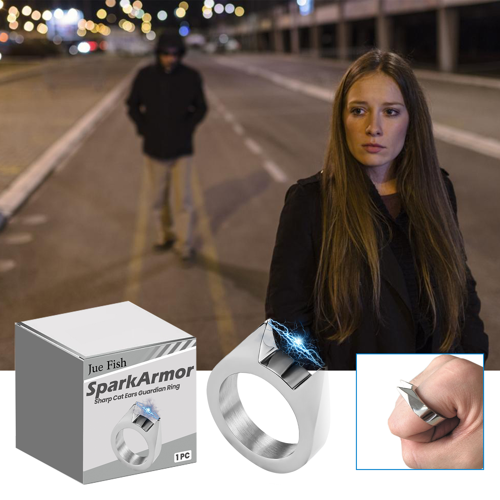 Jue-Fish Rings: Simple and versatile couple rings for men and women, perfect for trendy outfits