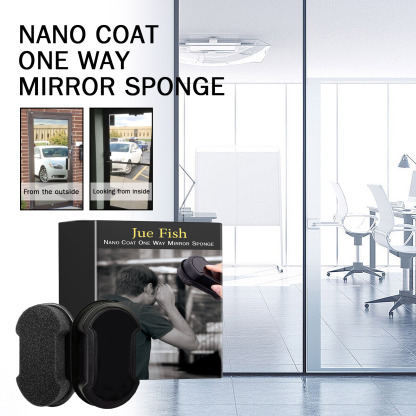 Jue-Fish Nano Sponge for Car Windshield, Bathroom, Office, and Floor-to-ceiling Windows
