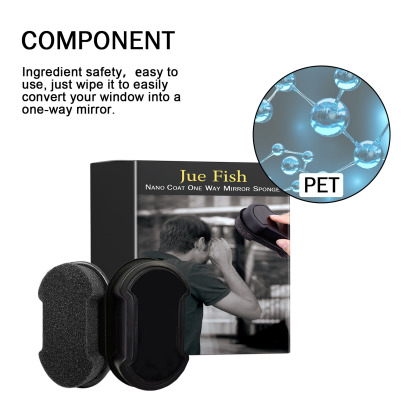 Jue-Fish Nano Sponge for Car Windshield, Bathroom, Office, and Floor-to-ceiling Windows
