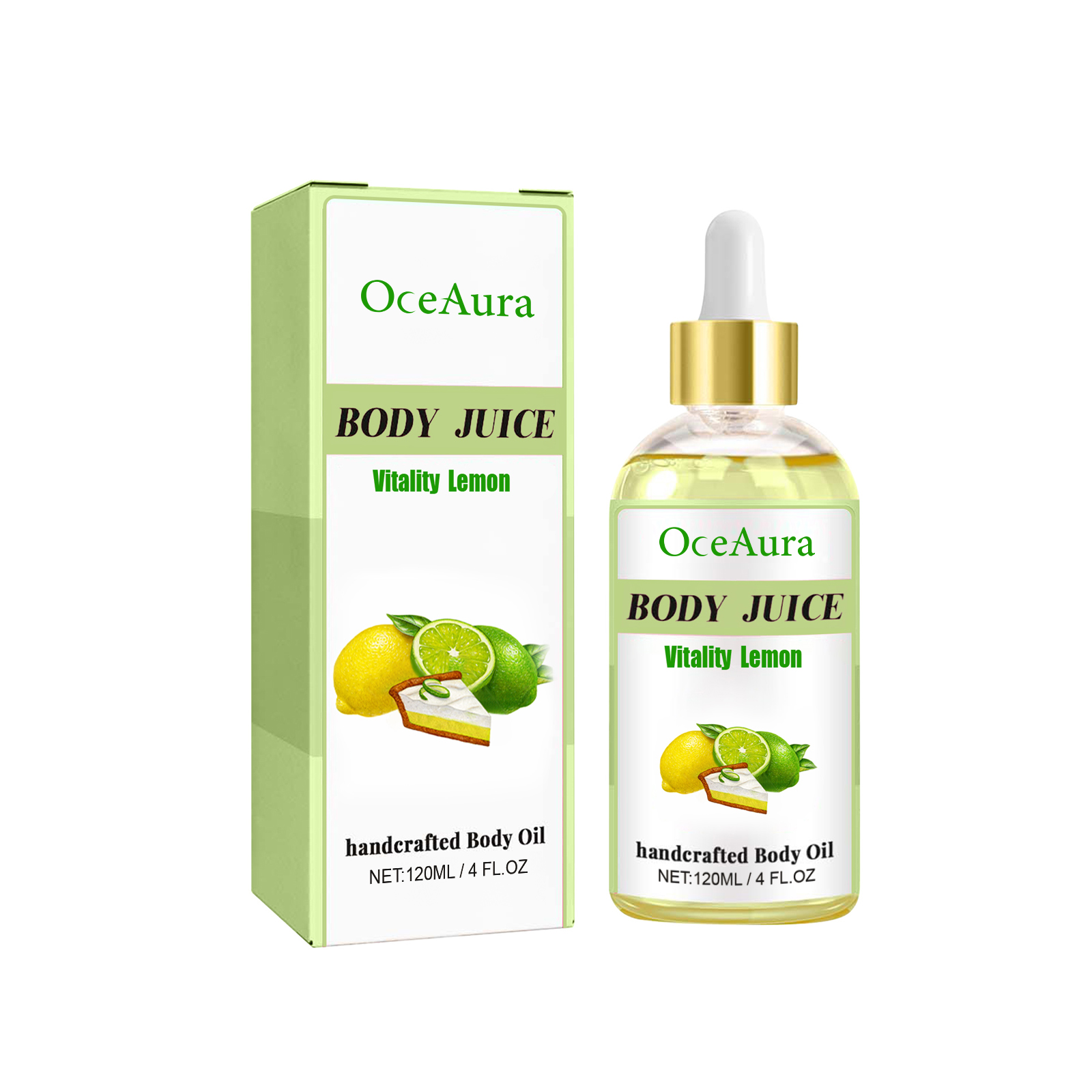 OceAura Lemon Body Oil nourishes, nourishes, tightens the skin and relieves fatigue. Plant aromatherapy oil-CLEJOY