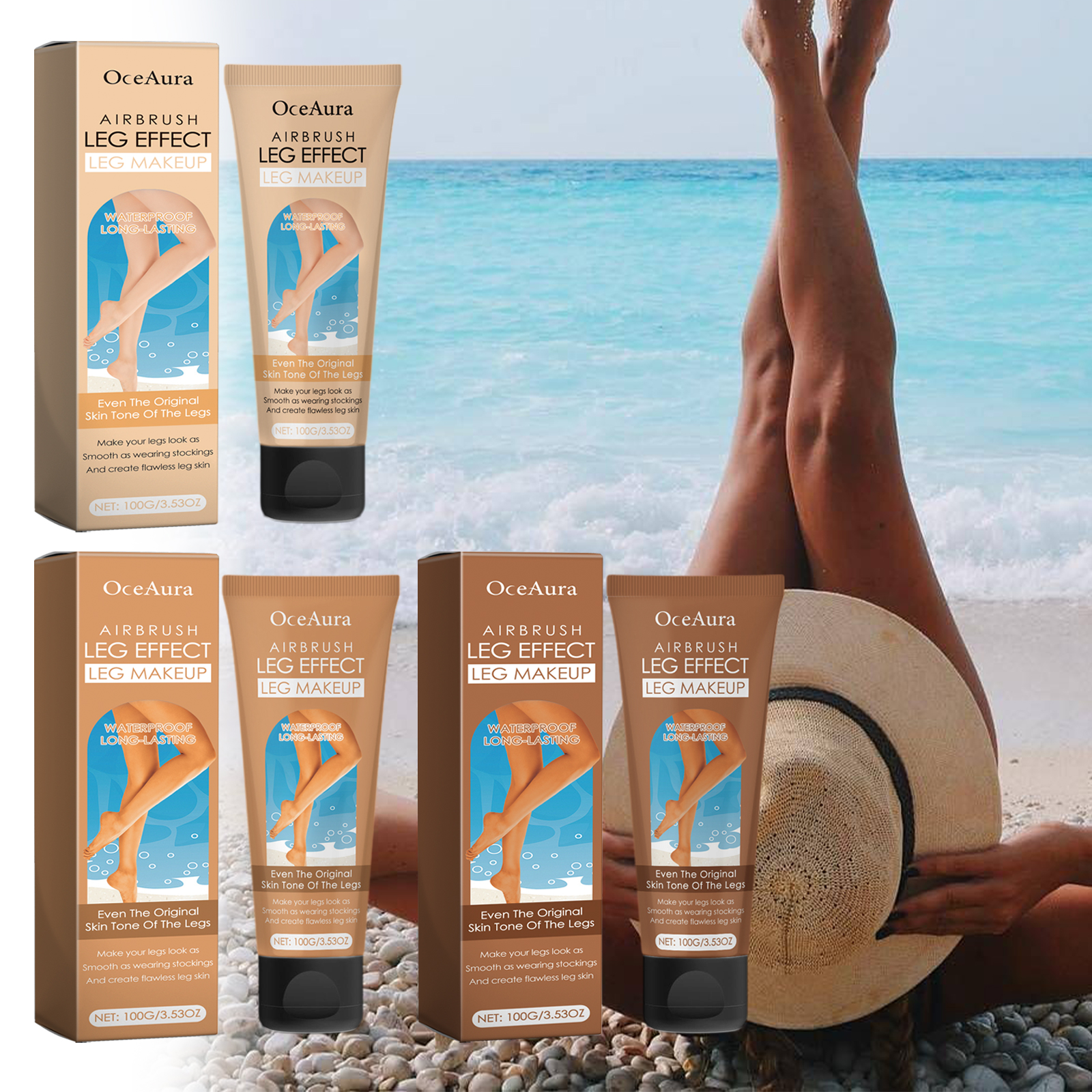 OceAura Leg Anti-tanning Cream Outdoor sunbathing evenly helps tan naturally bronze skin moisturizing anti-tanning cream-CLEJOY