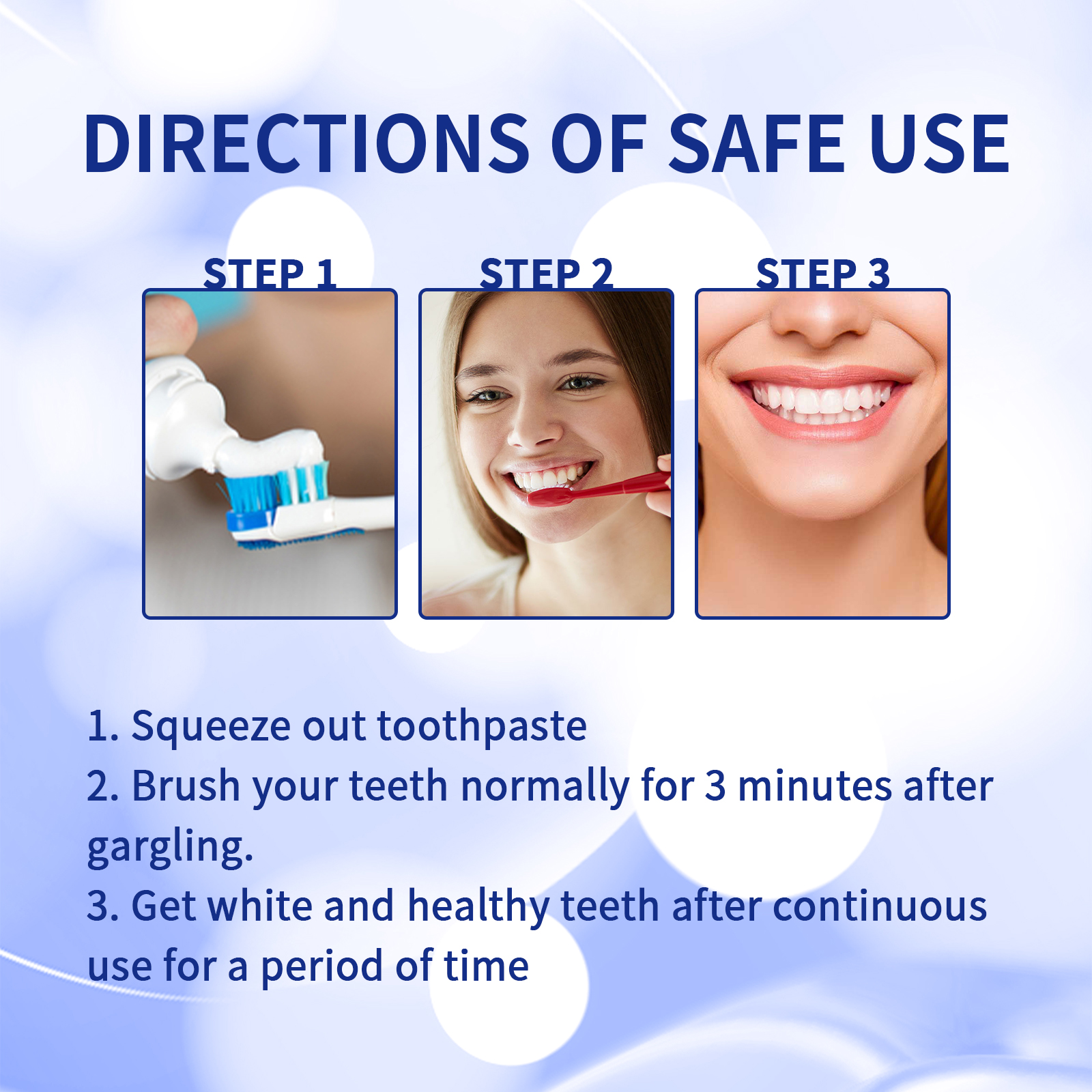 Oralhoe Anti-Cavity Toothpaste Oral Cleansing Yellow Teeth Cavities Protects Gums and Strengthens Teeth Dental Care Freshens Breath-CLEJOY