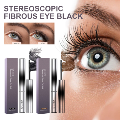OUHOE Curling Mascara Volume Curling Waterproof Long Thick Curling Long-lasting Makeup Not Smudged Mascara-CLEJOY