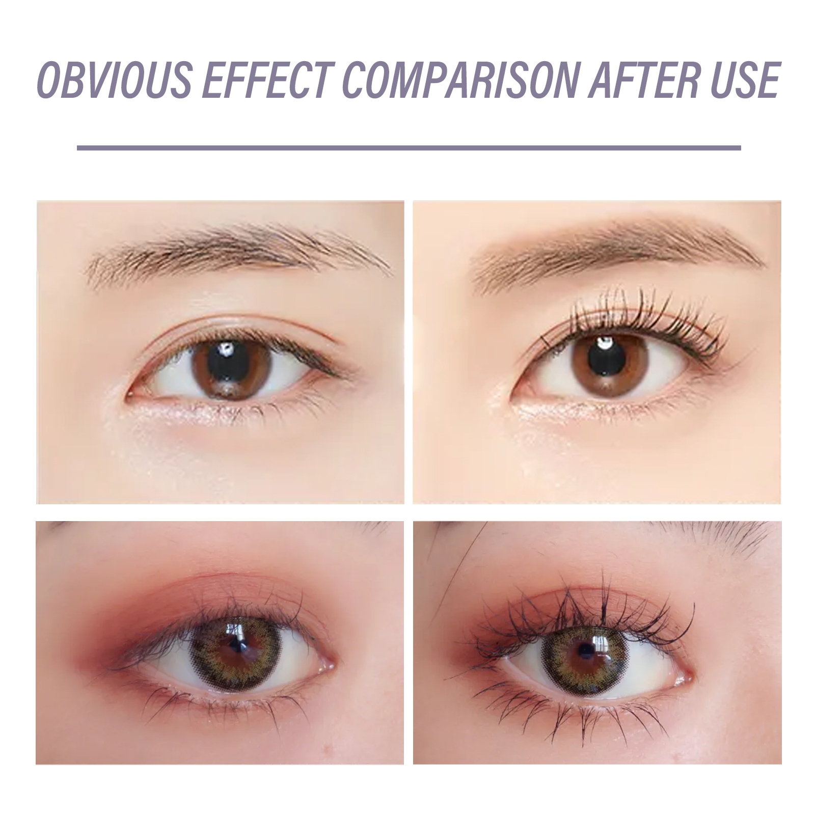 OUHOE Curling Mascara Volume Curling Waterproof Long Thick Curling Long-lasting Makeup Not Smudged Mascara-CLEJOY