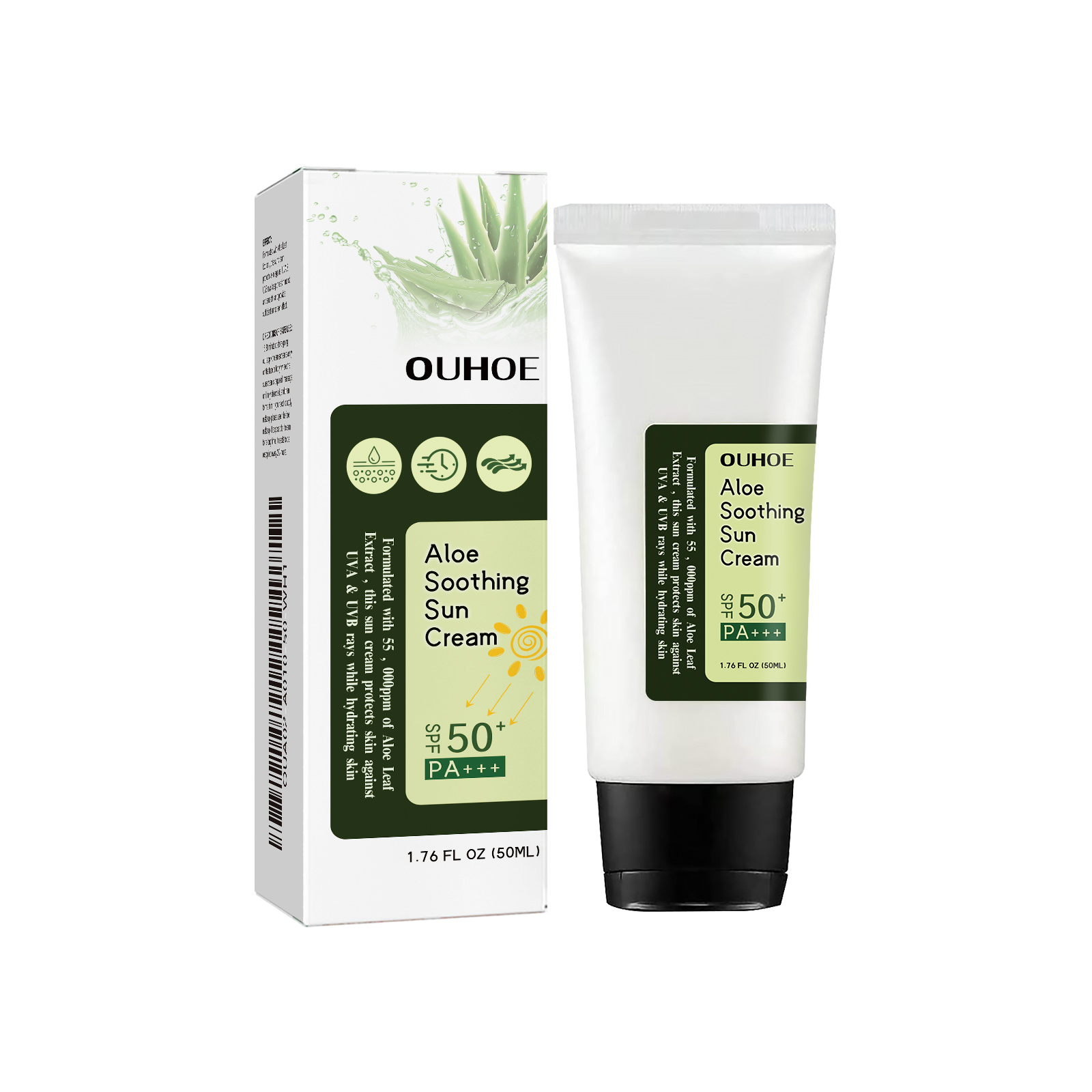 OUHOE Aloe Vera Protective Cream Hydrating and refreshing isolation UV protection cream