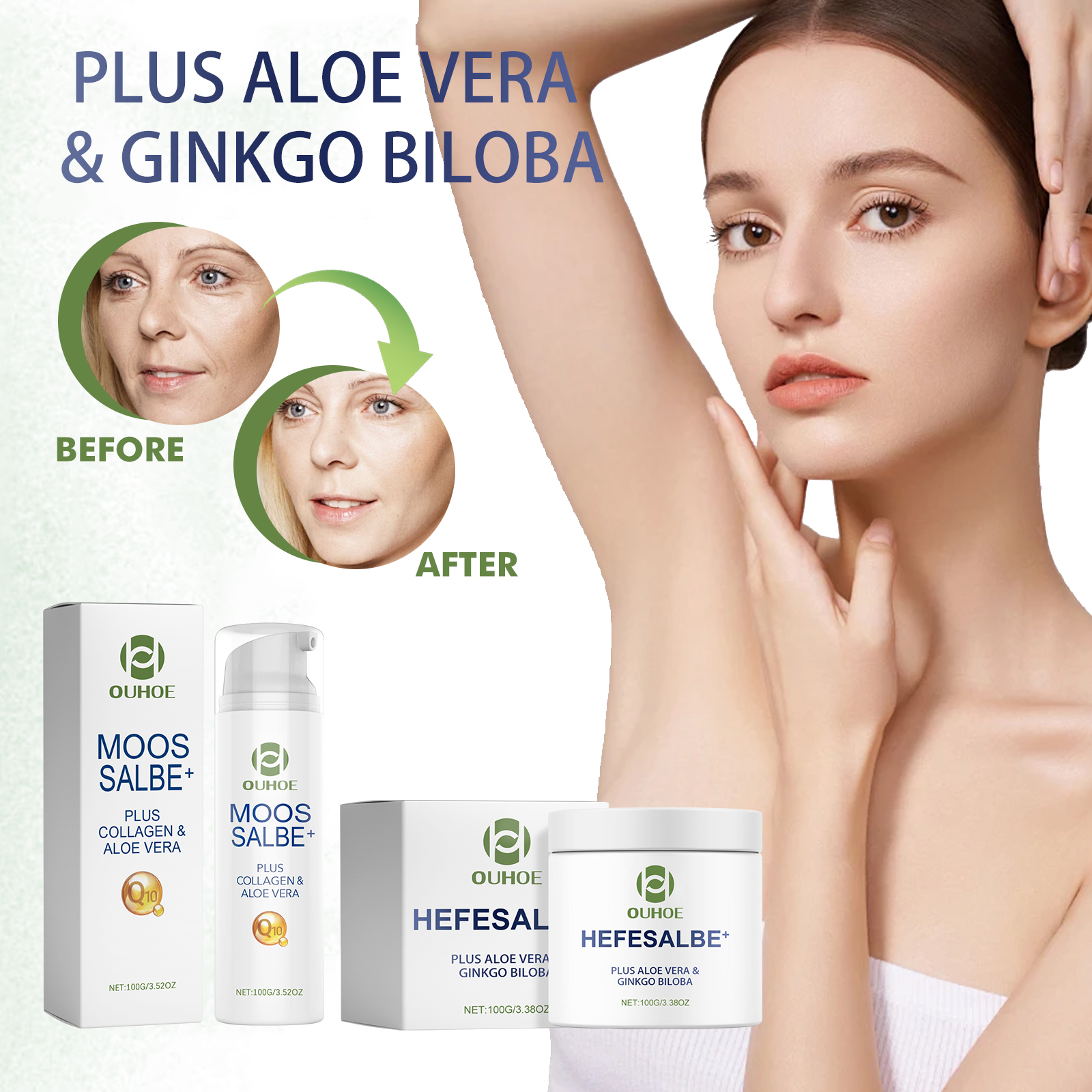 OUHOE Facial Anti-Wrinkle Cream Anti-aging, lightens facial fine lines, wrinkles, nasolabial folds, firming facial anti-wrinkle cream-CLEJOY