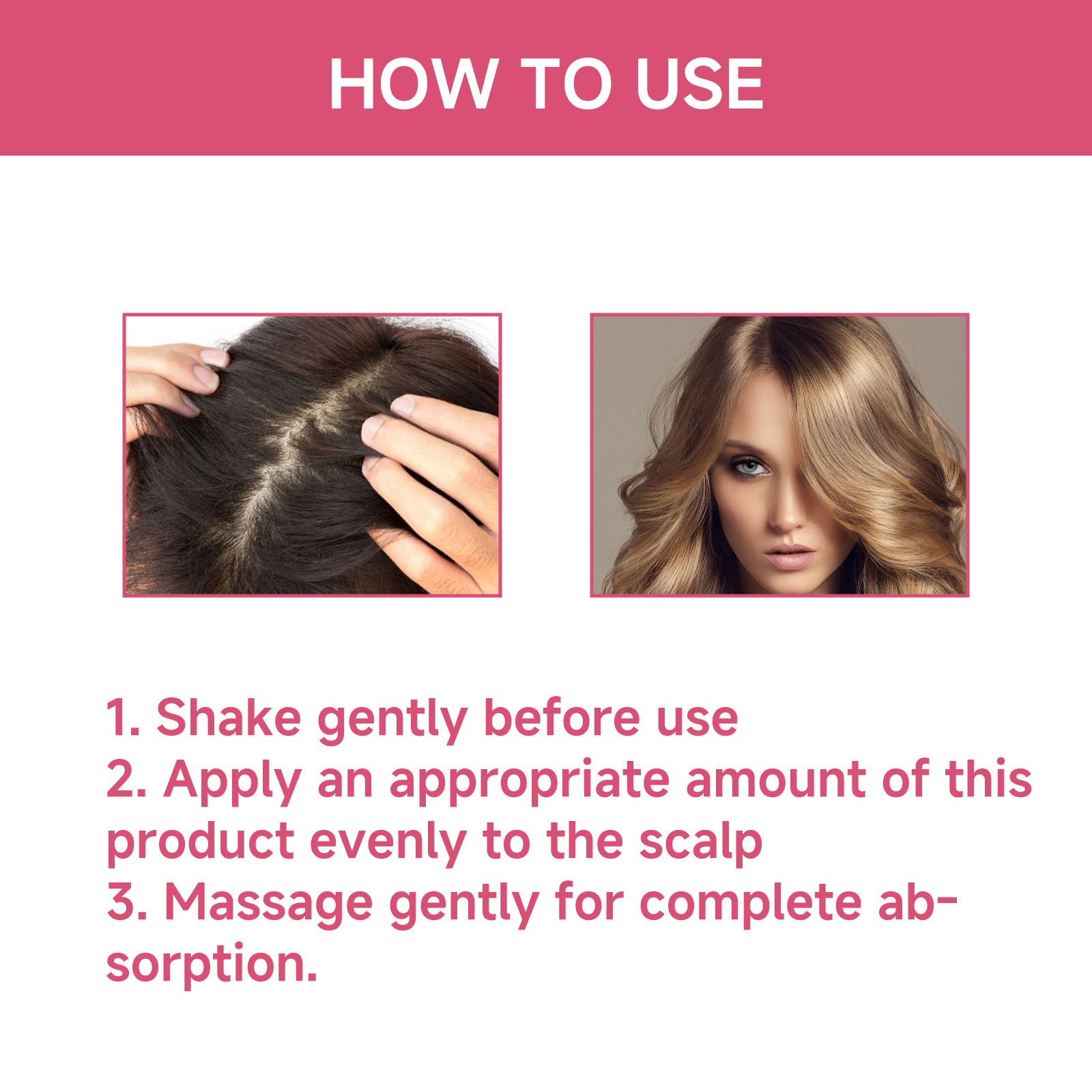 OUHOE Hair Care Oil Nourishes frizzy hair, leaving it smooth and shiny with a light fragrance and a non-greasy finish-CLEJOY