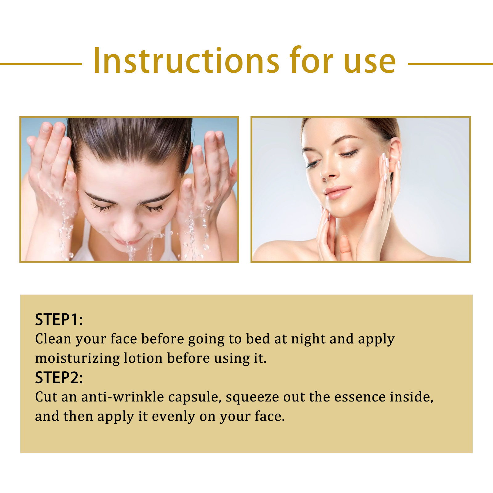 OUHOE Retinol Anti-Wrinkle Essence reduces the appearance of wrinkles, fine lines, and nasolabial folds. It moisturizes, firms, and prevents aging.-CLEJOY