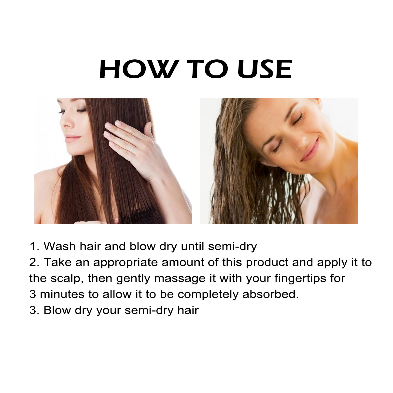 OUHOE castor oil hair conditioner hair care dry frizzy hair moisturizing soft shiny hair care essential oil-CLEJOY