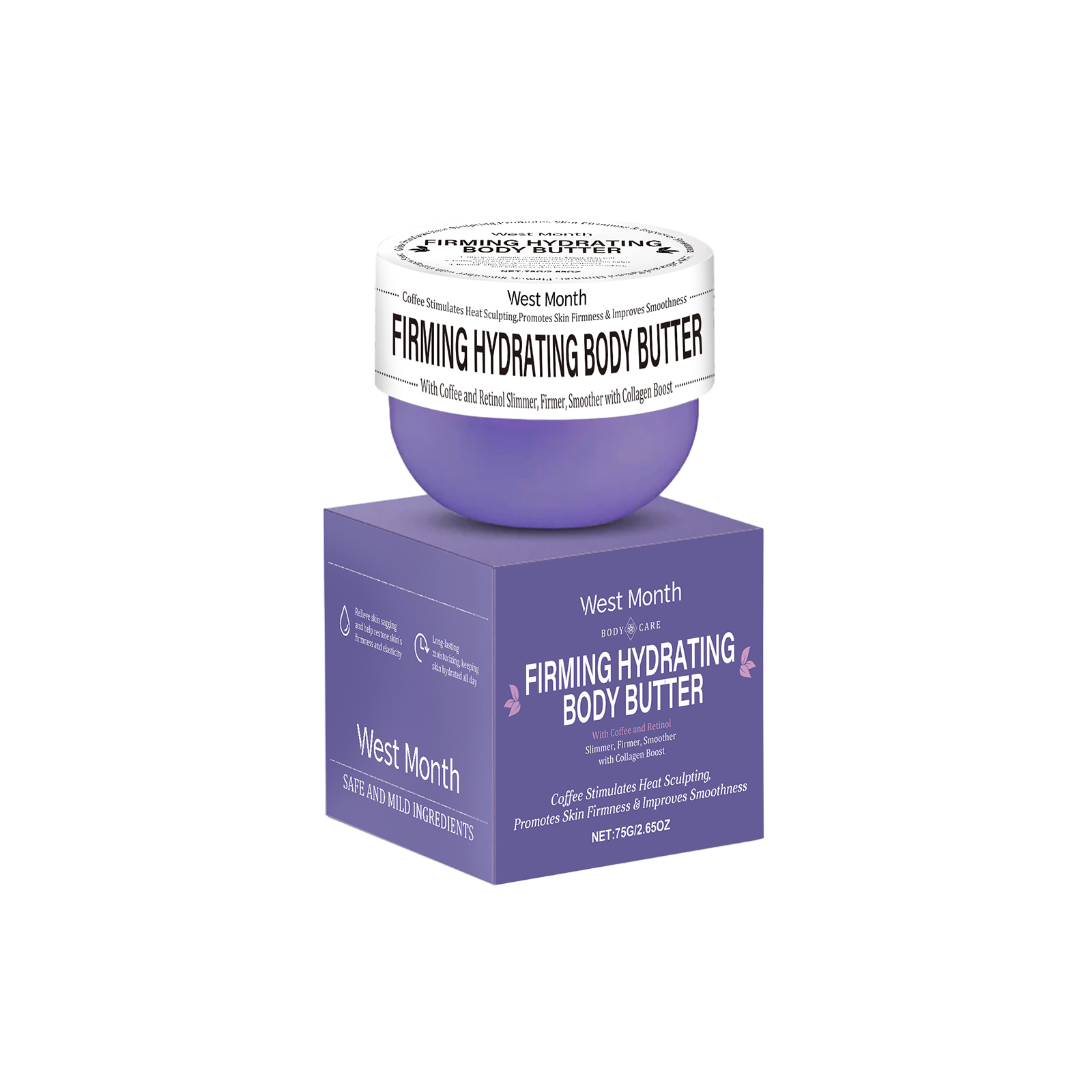 West&Month Body Massage Cream Hydrating and Nourishing Arm Belly Body Massage Cream