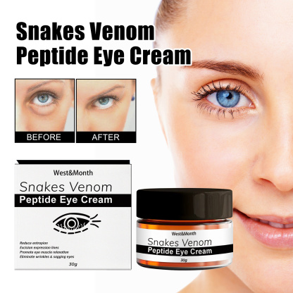 West&Month Snake Venom Peptide Eye Cream Gently nourishes the skin, reduces fine lines, and moisturizes the skin-CLEJOY
