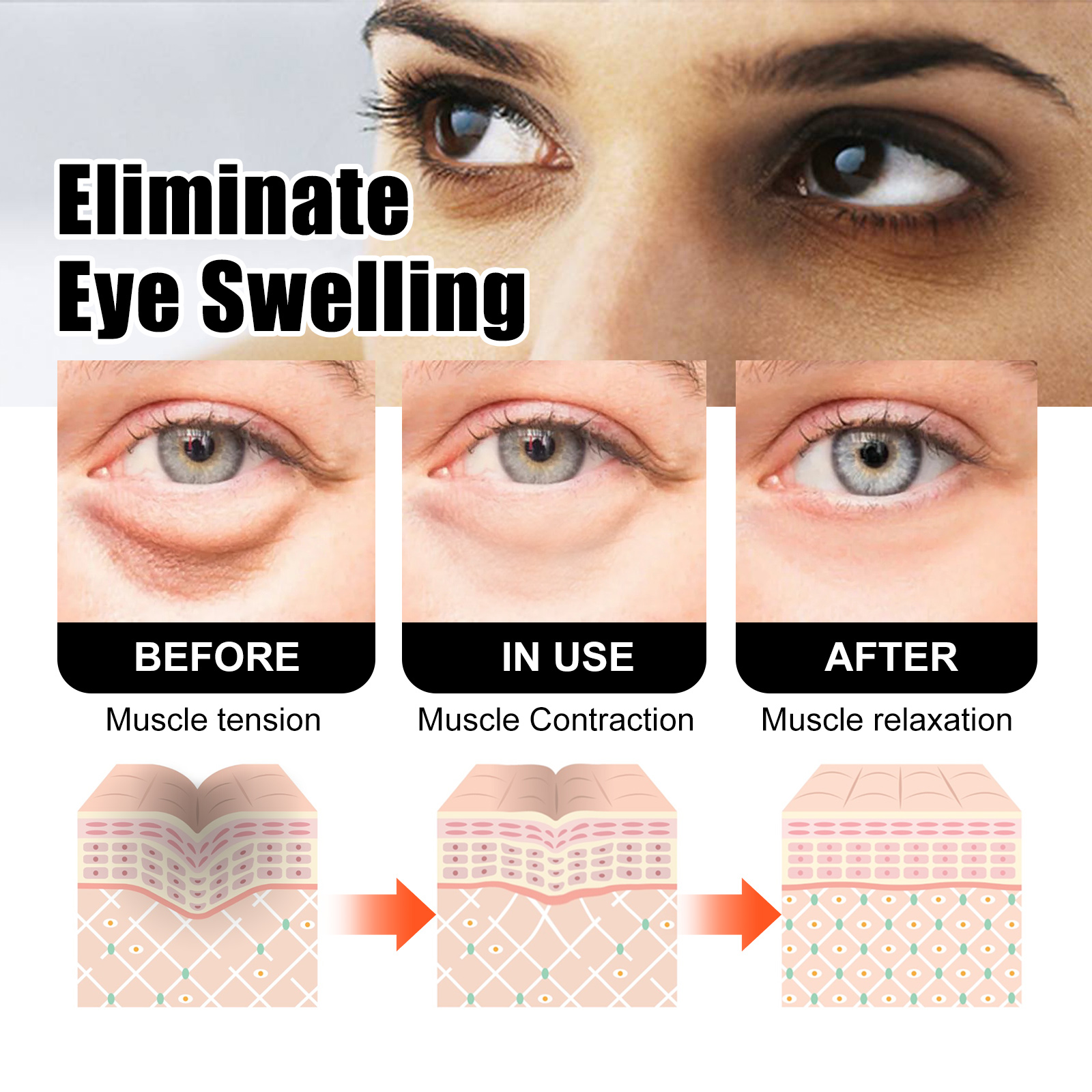 West&Month Snake Venom Peptide Eye Cream Gently nourishes the skin, reduces fine lines, and moisturizes the skin-CLEJOY