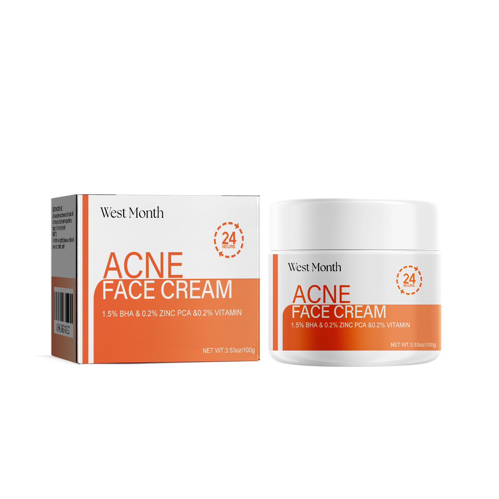 West&Month Salicylic Acid Mask Gentle cleansing, fading acne scars, tightening pores, purifying face mask-CLEJOY