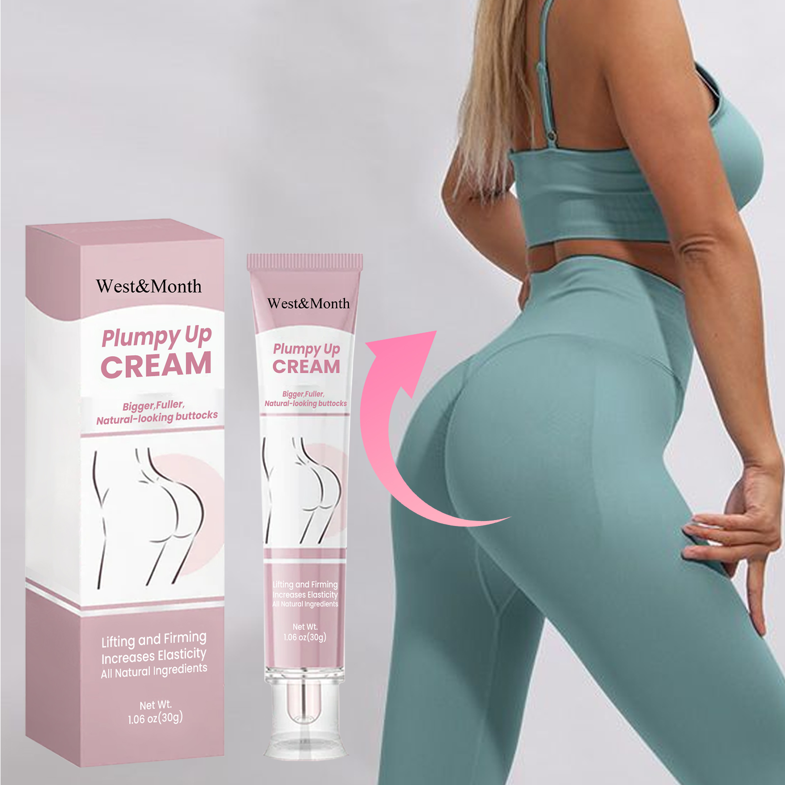 West&Month Butt Lifting Cream Massage Firming Moisturizing Butt Cream