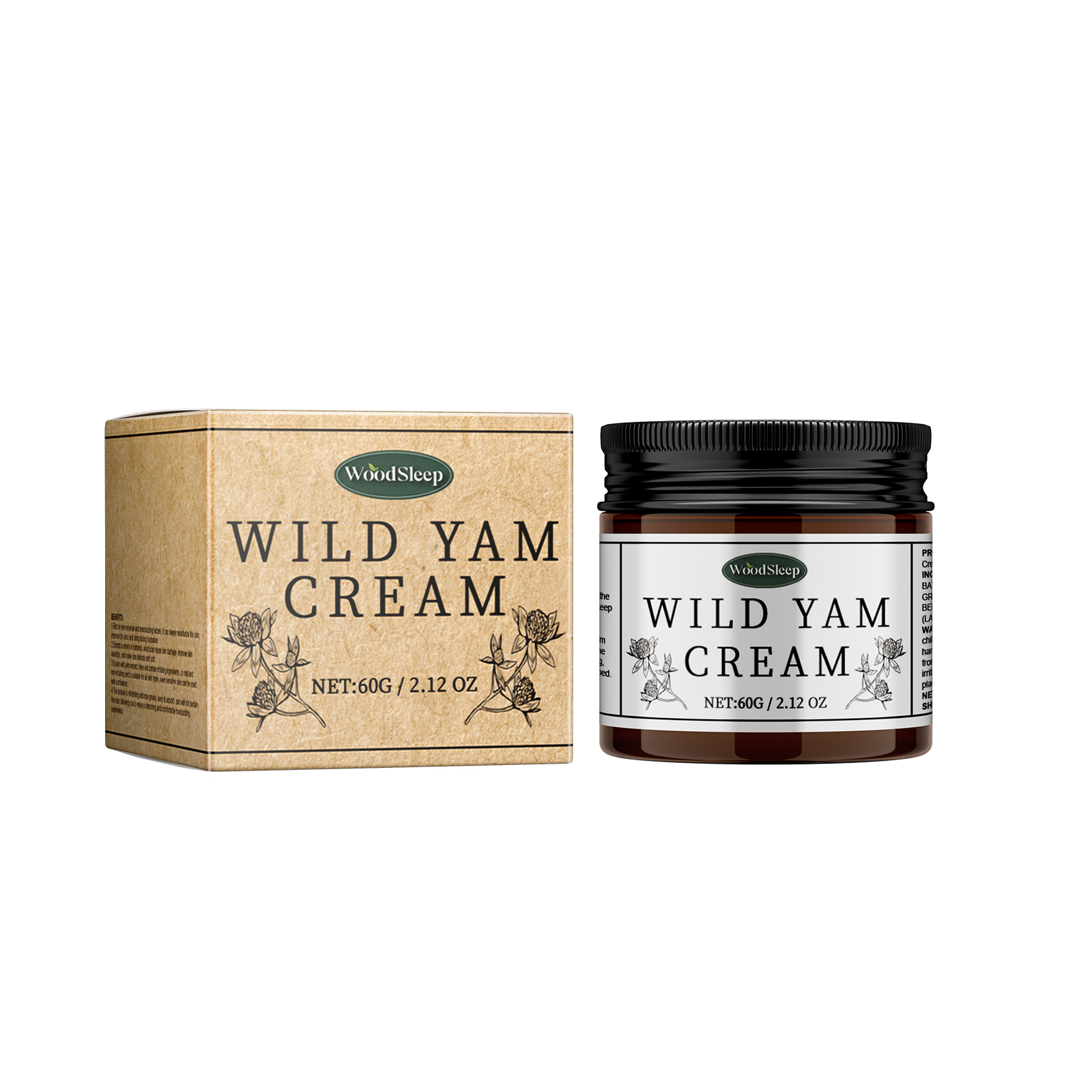 WoodSleep Yam Moisturizing Cream Lightens fine lines, hydrates, nourishes, and firms the skin