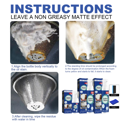 Jue-Fish Oil Foam Cleaner Kitchen Stove Hood Multi-purpose Heavy Oil Foam Cleaner