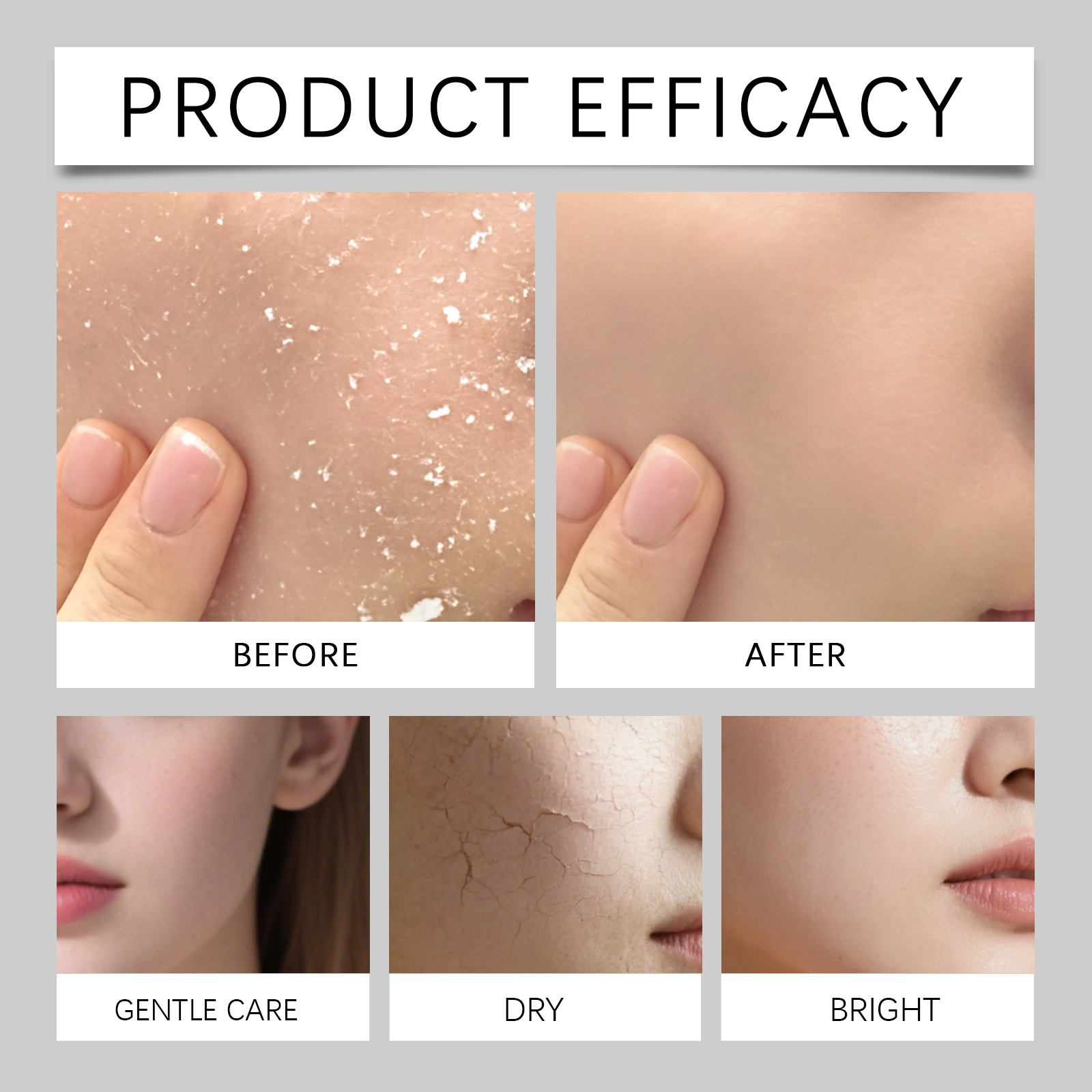 Viareline Rice Exfoliating Essence: Facial cleansing, nourishing, moisturizing, firming, brightening, and daily care essence.-CLEJOY