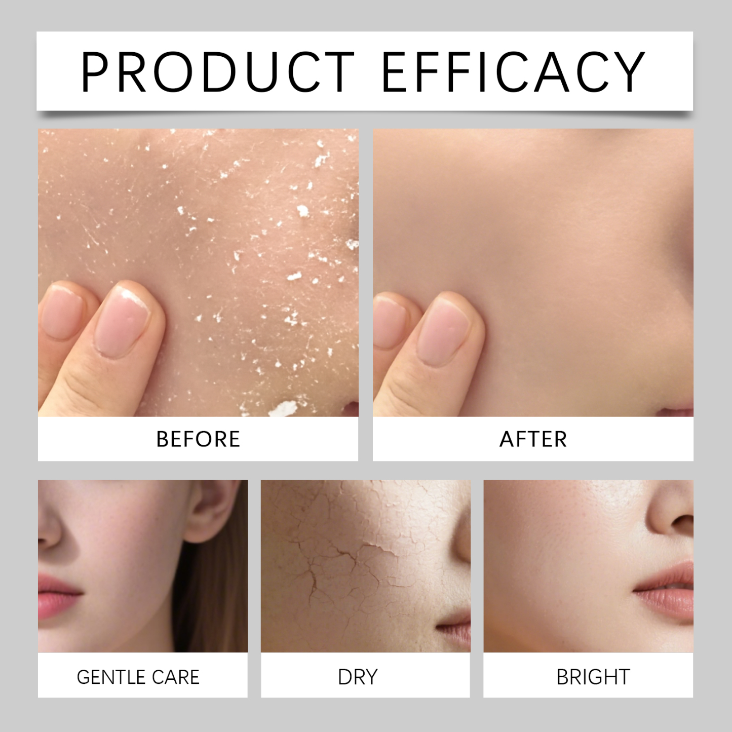 Viareline Rice Exfoliating Essence: Facial cleansing, nourishing, moisturizing, firming, brightening, and daily care essence.-CLEJOY