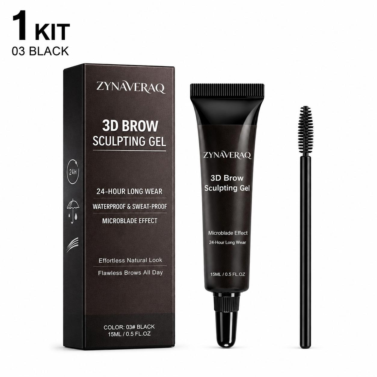 3D Eyebrow Tint Gel Kit Waterproof Smudge-Proof Wear Long Last Smudge Proof Eye Makeup Long-Lasting Natural Non Smudge Look Eyebrow Thickener Liquid Enhancer Brow Stain Daily Cosmetic