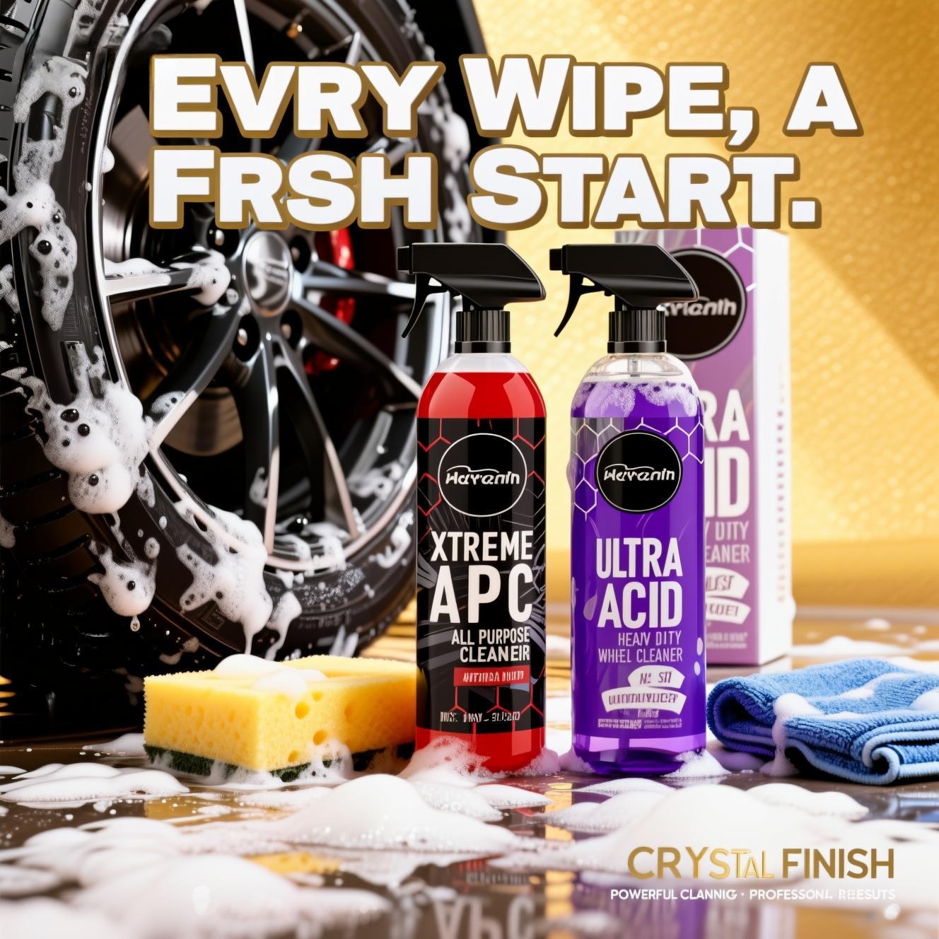 🚜Heavy-duty wheel cleaning set