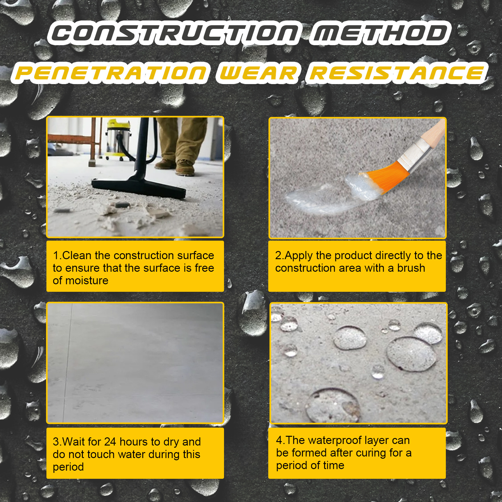 Jaysuing waterproof glue sealant (300g plus brush) bathroom kitchen exterior wall no brick repair coating waterproof glue-CLEJOY