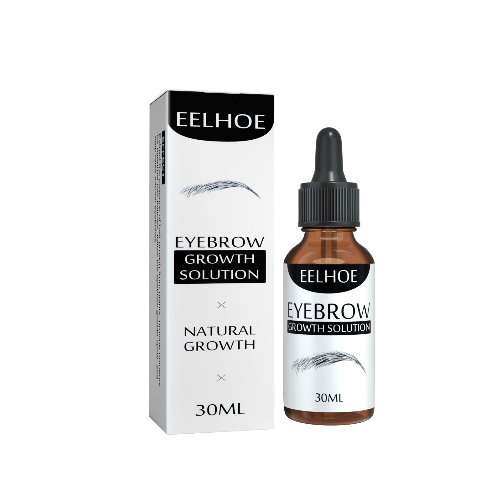 EELHOE eyebrow liquid eyebrows black thick natural essential oil liquid thick eyebrow repair mild moisturizing care liquid-CLEJOY