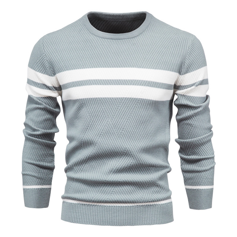 Men's Striped Long Sleeves Sweater
