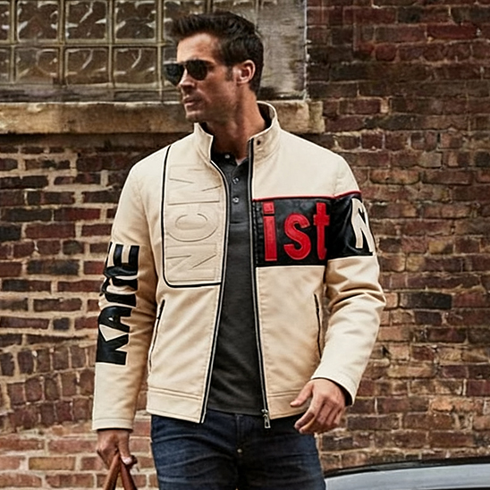 Men's Motorcycle Jacket Plush Leather Jacket