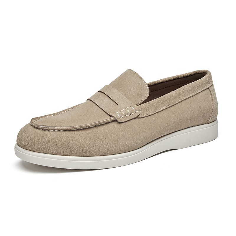 Men's British Style Suede Leather Nubuck Loafers