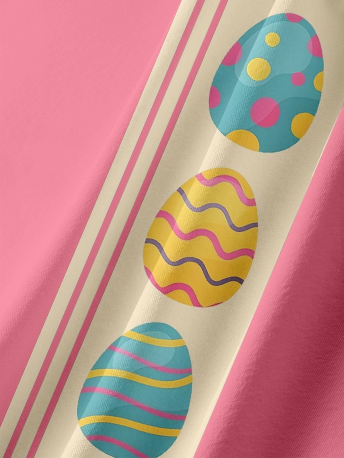 Moisture-wicking Easter Dream Egg Chest Pocket Bowling Shirt