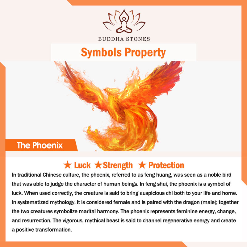 Buddha Stones Black Obsidian Dragon Phoenix Mandarin Duck Luck Protection Necklace Pendant Necklaces & Pendants BS 2