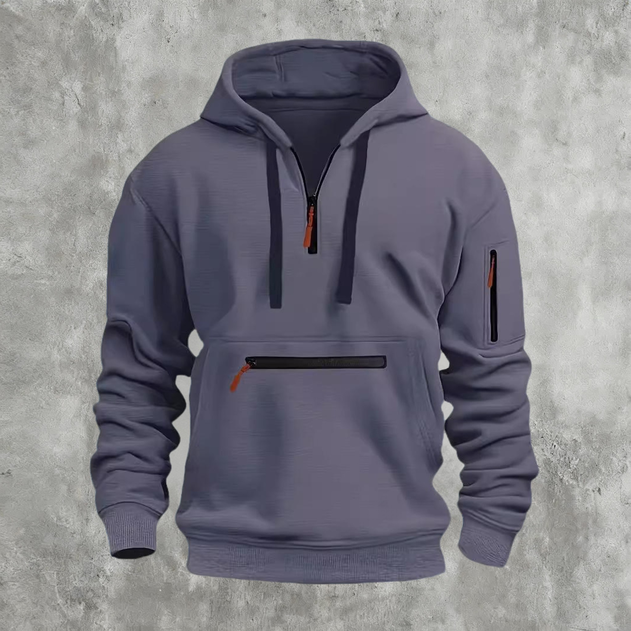 Men'solid Color Hoodies Tops