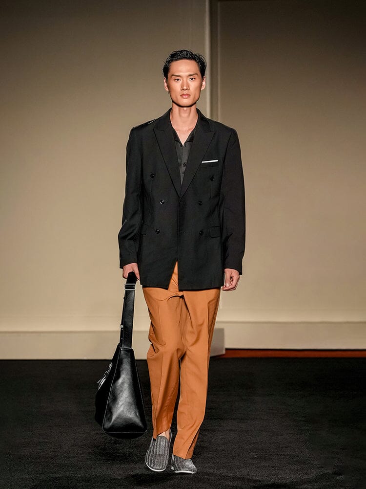 Classic Double Breasted Suit Set 