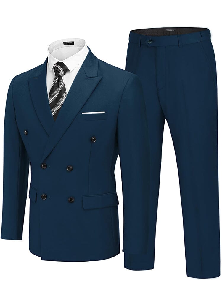 Classic Double Breasted Suit Set 